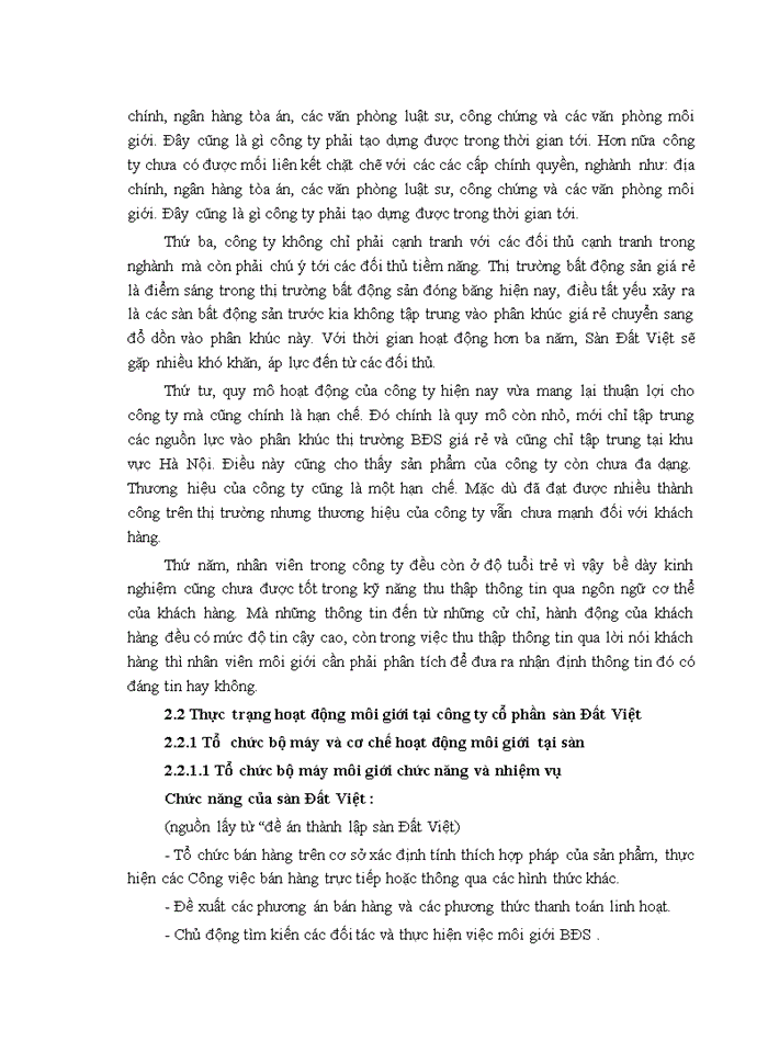 image for page Hoàn thiện hoạt động môi giới bất động sản tại sàn giao dịch bất động sản Đất Việt