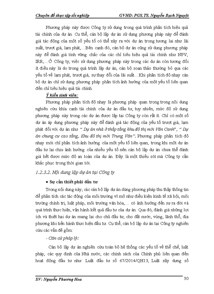 image for page Hoàn thiện công tác lập dự án tại Công ty Cổ phần đầu tư phát triển nhà và đô thị HUD6