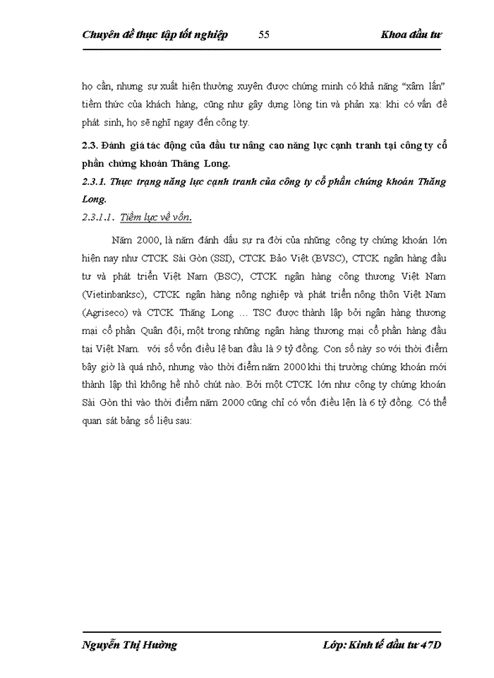 image for page Đầu tư nâng cao năng lực cạnh tranh tại công ty cổ phần chứng khoán Thăng Long. Thực trạng và giải pháp