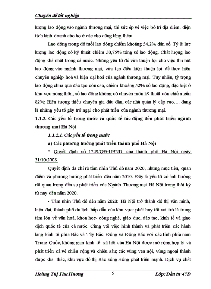 image for page Giải pháp phát triển ngành thương mại Hà Nội đến năm 2020, tầm nhìn đến năm 2030