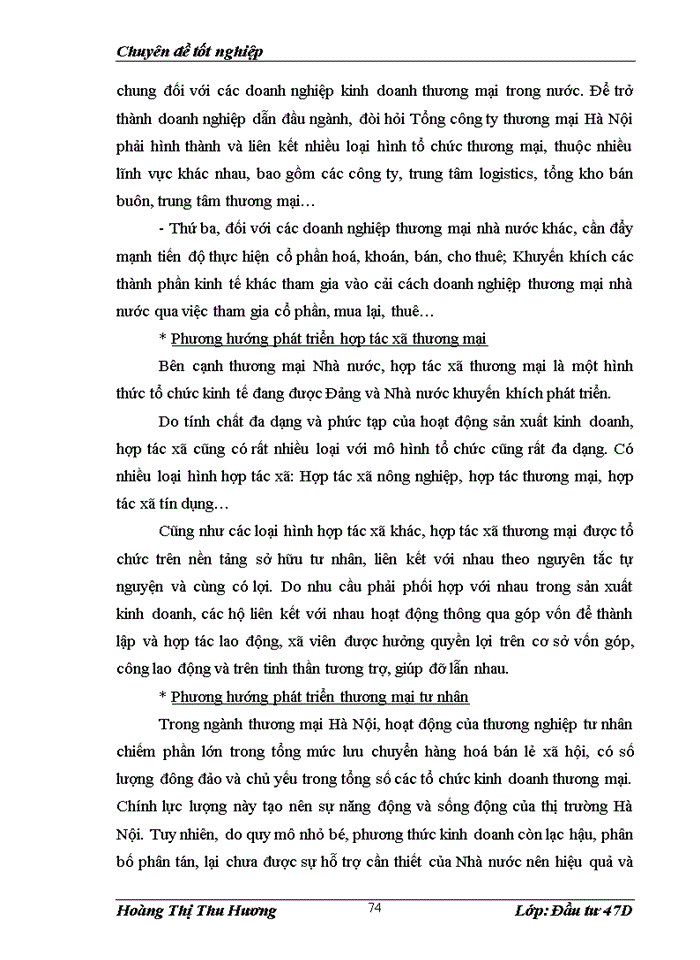 image for page Giải pháp phát triển ngành thương mại Hà Nội đến năm 2020, tầm nhìn đến năm 2030