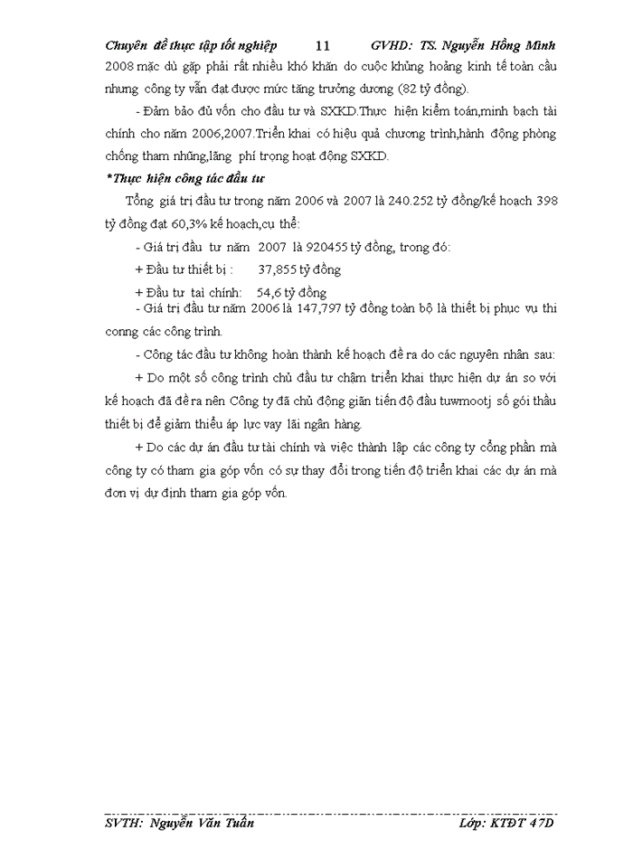 image for page Hoàn thiện công tác lập dự án dầu tư tại công ty cổ phần sông đà 10