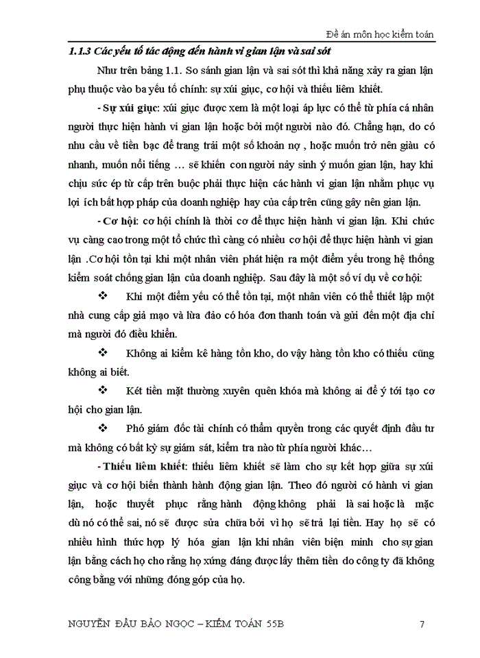 image for page Gian lận và sai sót với trách nhiệm của kiểm toán viên trong kiểm toán