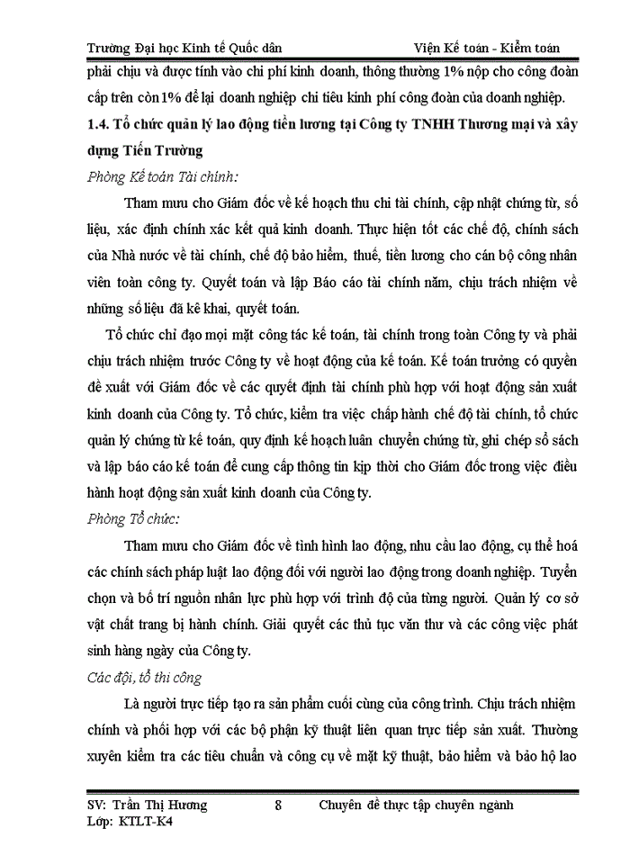 image for page Hoàn thiện kế toán tiền lương và các khoản trích theo lương tại Công ty TNHH Thương mại và xây dựng Tiến Trường