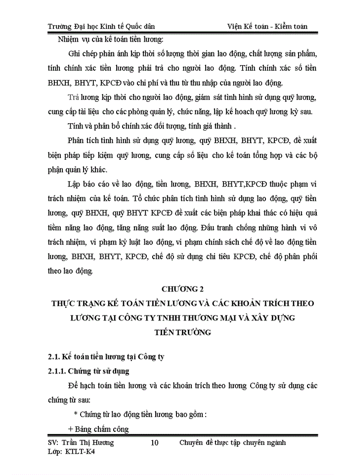image for page Hoàn thiện kế toán tiền lương và các khoản trích theo lương tại Công ty TNHH Thương mại và xây dựng Tiến Trường