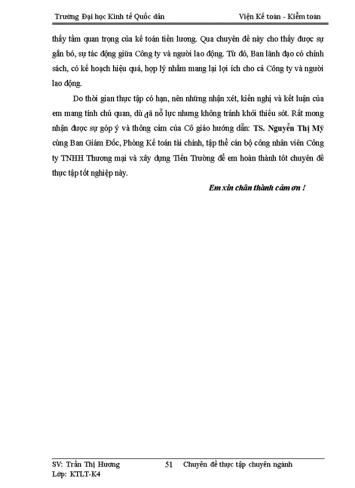 image for page Hoàn thiện kế toán tiền lương và các khoản trích theo lương tại Công ty TNHH Thương mại và xây dựng Tiến Trường