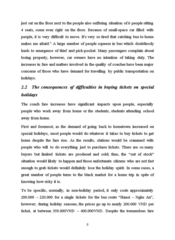 image for page A study on difficulties of travelling home by buses/coaches on holidays