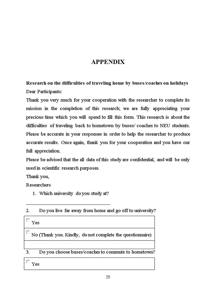 image for page A study on difficulties of travelling home by buses/coaches on holidays