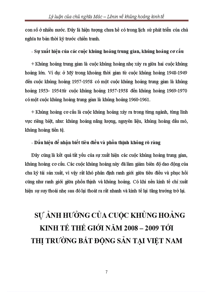 image for page Lý luận của chủ nghĩa Mác – Lênin về khủng hoảng kinh tế