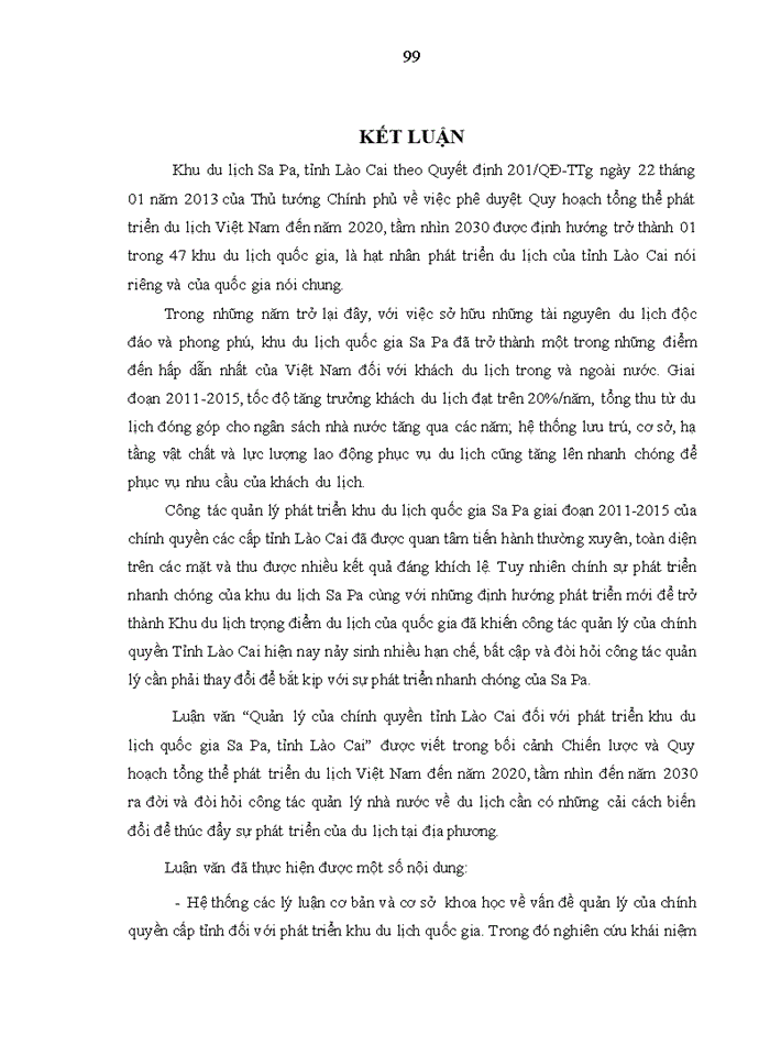 image for page Quản lý của chính quyền tỉnh lào cai đối với phát triển khu du lịch  SA PA, TỈNH LÀO CAI