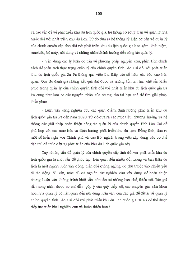 image for page Quản lý của chính quyền tỉnh lào cai đối với phát triển khu du lịch  SA PA, TỈNH LÀO CAI