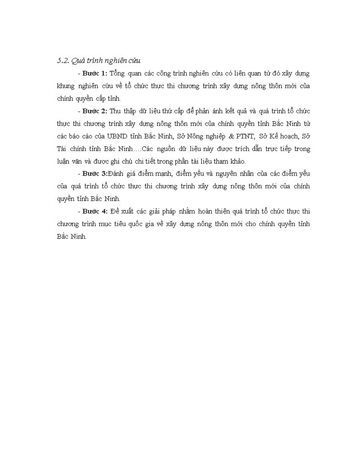 image for page Thực trạng tổ chức thực thi Chương trình mục tiêu quốc gia về xây dựng nông thôn mới của chính quyền tỉnh Bắc Ninh