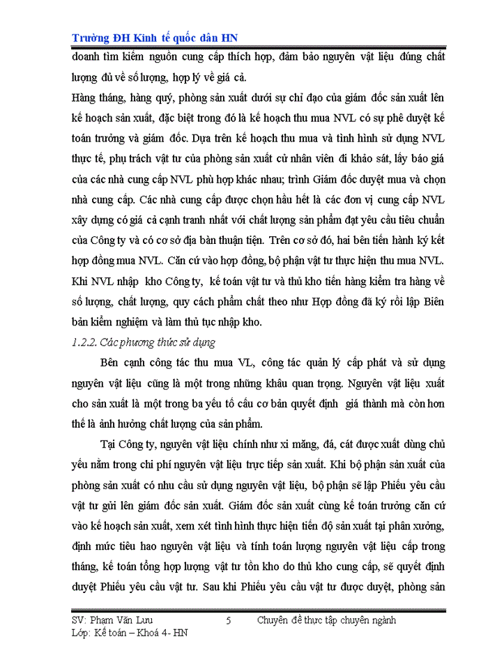 image for page Hoàn thiện công tác hạch toán Nguyên vật liệu tại Công ty Cổ phần phát triển hạ tầng 116