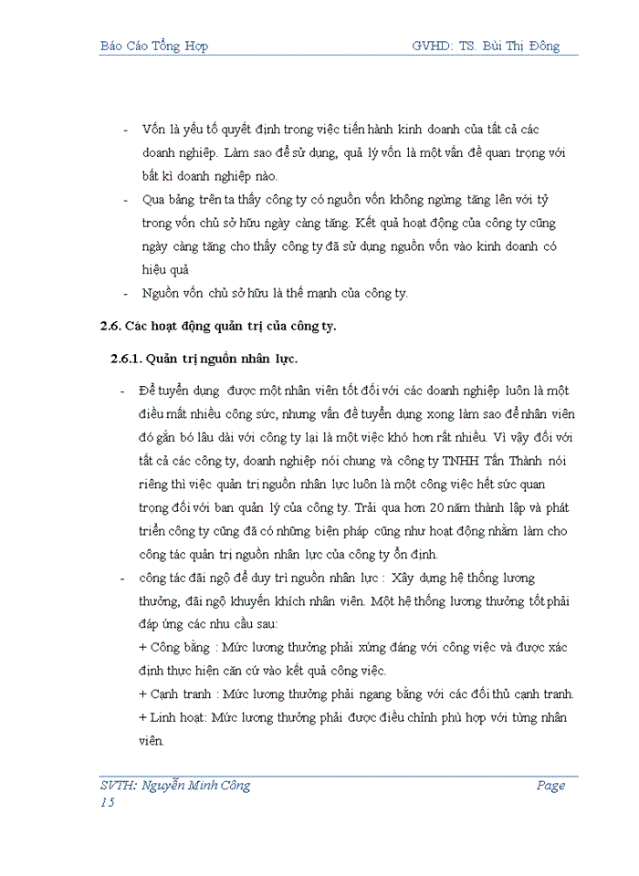 image for page Kết quả kinh doanh và hoạt động quản trị của công ty TNHH Tấn Thành trong những năm gần đây