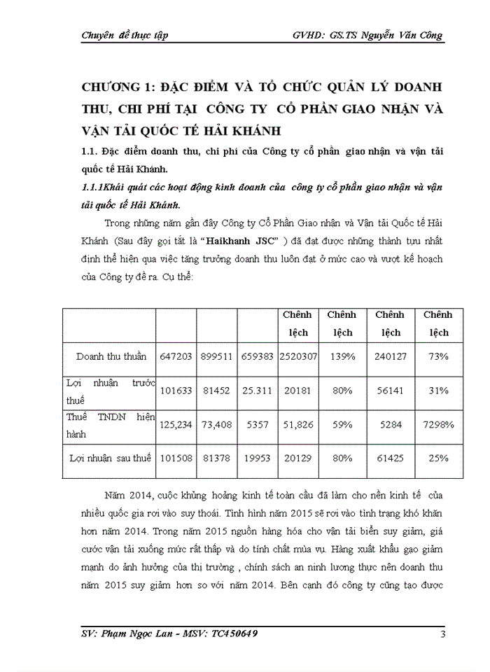 image for page Thực trạng tổ chức kế toán doanh thu, chi phí và xác định kết quả kinh doanh tại công ty cổ phần giao nhận và vận tải quốc tế HẢI KHÁNH