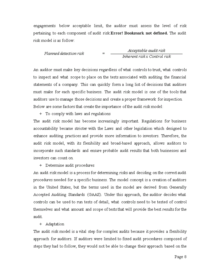 image for page PRATICE OF ASSESSMENT OF AUDIT RISK AND METRIALITY IN FINANCIAL AUDITS CONDUCTED BY DELOITTE VIETNAM COMPANY LIMITED