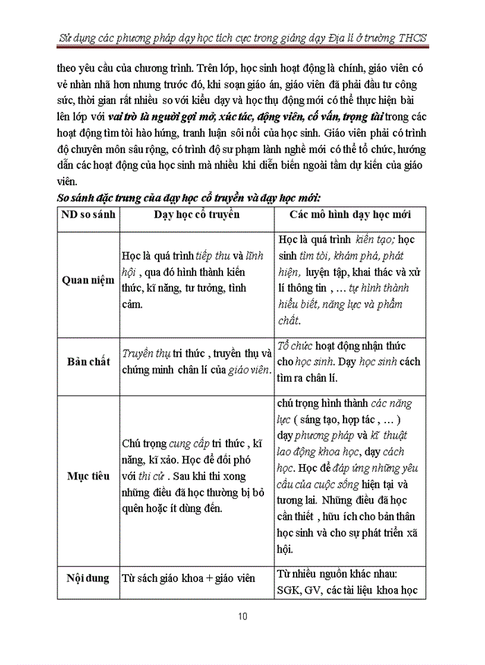 image for page Sử dụng các phương pháp dạy học tích cực trong giảng dạy Địa lí ở trường THCS