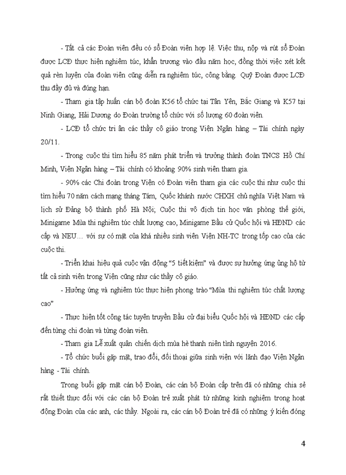 Báo cáo tổng kết công tác đoàn và phong trào thanh niên nhiệm kỳ 2014 - 2017