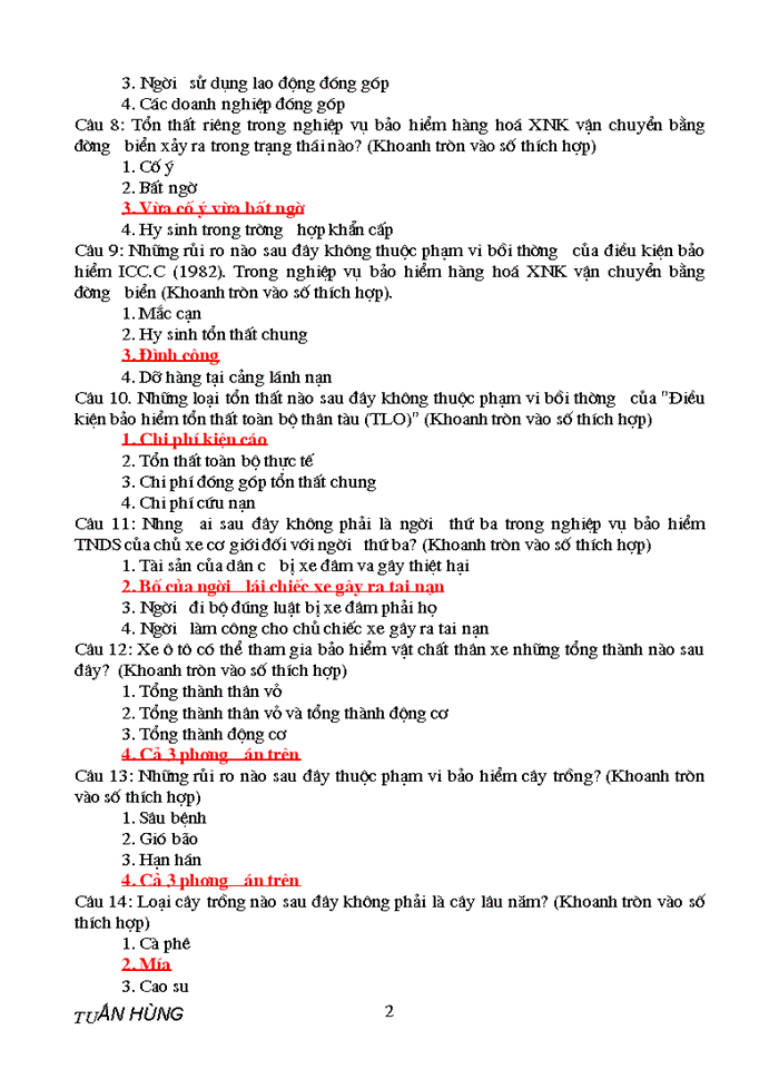 image for page Tài liệu thi bảo hiểm