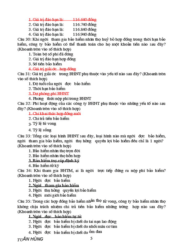 image for page Tài liệu thi bảo hiểm