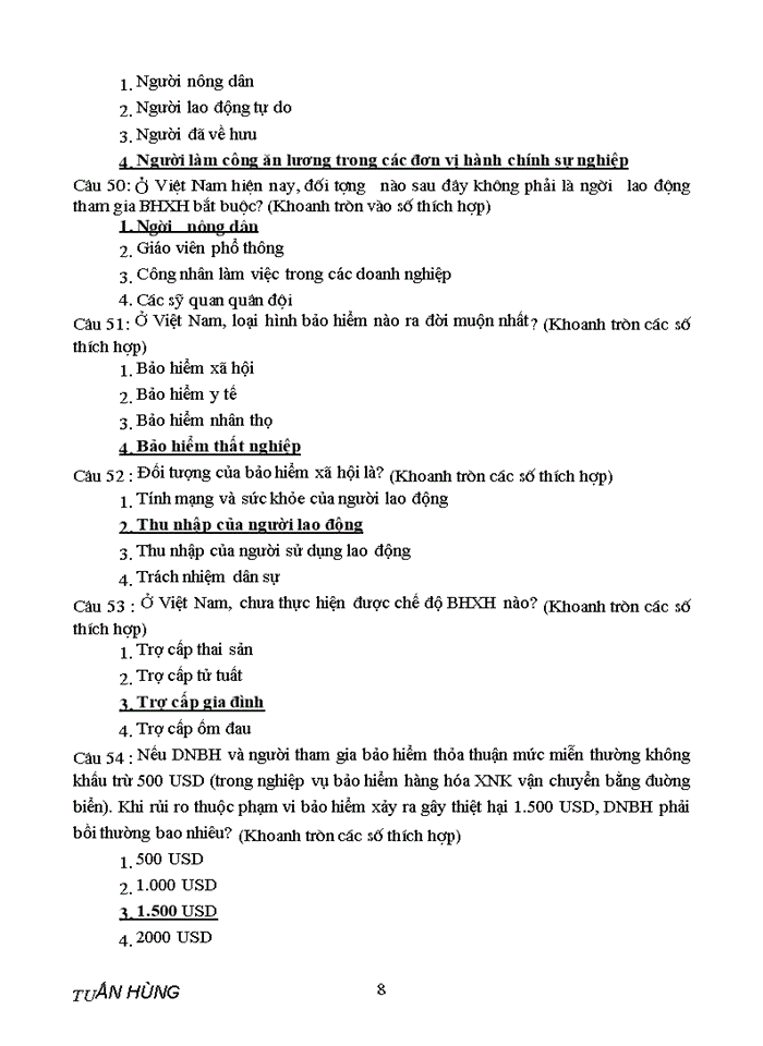 image for page Tài liệu thi bảo hiểm