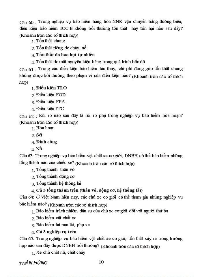 image for page Tài liệu thi bảo hiểm