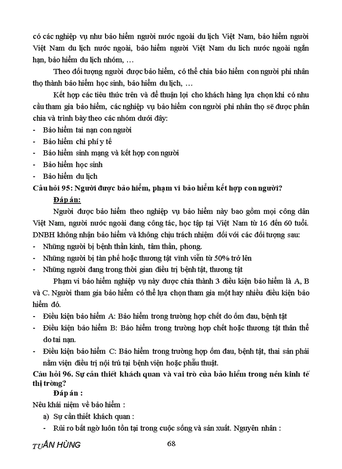 image for page Tài liệu thi bảo hiểm