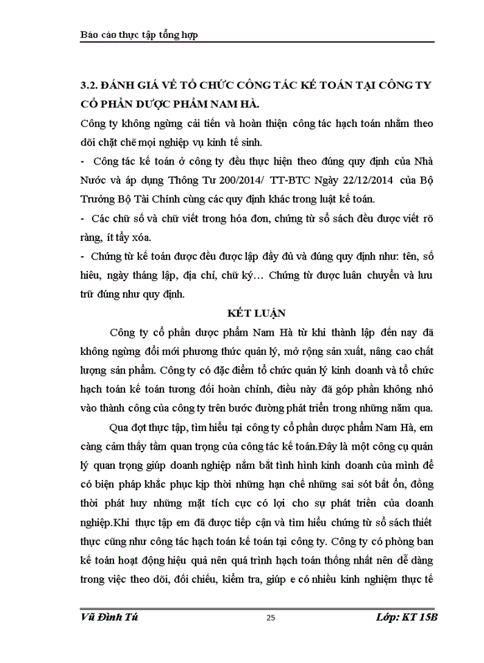 image for page Tổ chức bộ máy kế toán và và hệ thống kế toán tại công ty cổ phần dược phẩm NAM HÀ