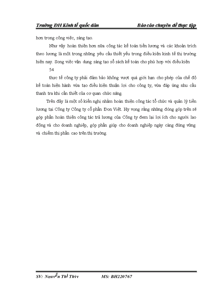 image for page Hoàn thiện kế toán tiền lương và các khoản trích theo tiền lương tại Công ty cổ phần Đon Việt