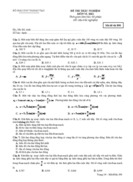 Đề thi trắc nghiệm môn vật lý 12 học kì 1 mã đề thi 890