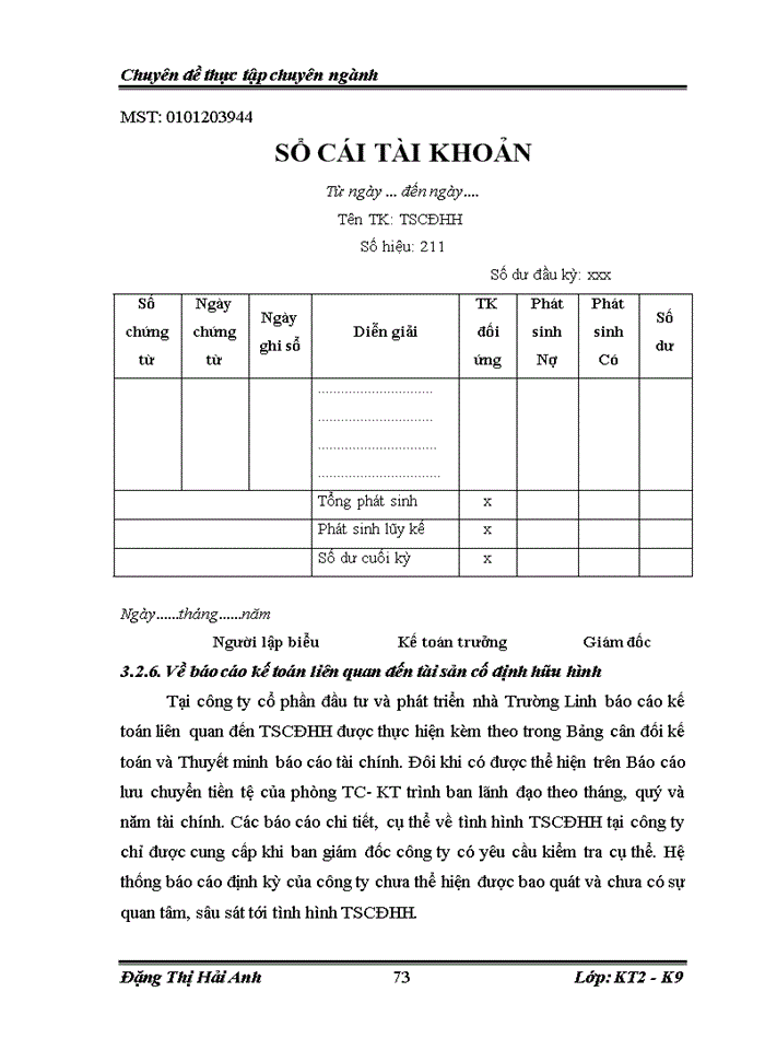 image for page Thực trạng kế toán tài sản cố định hữu hình tại công ty cổ phần xây dựng và phát triển nhà TRƯỜNG LINH