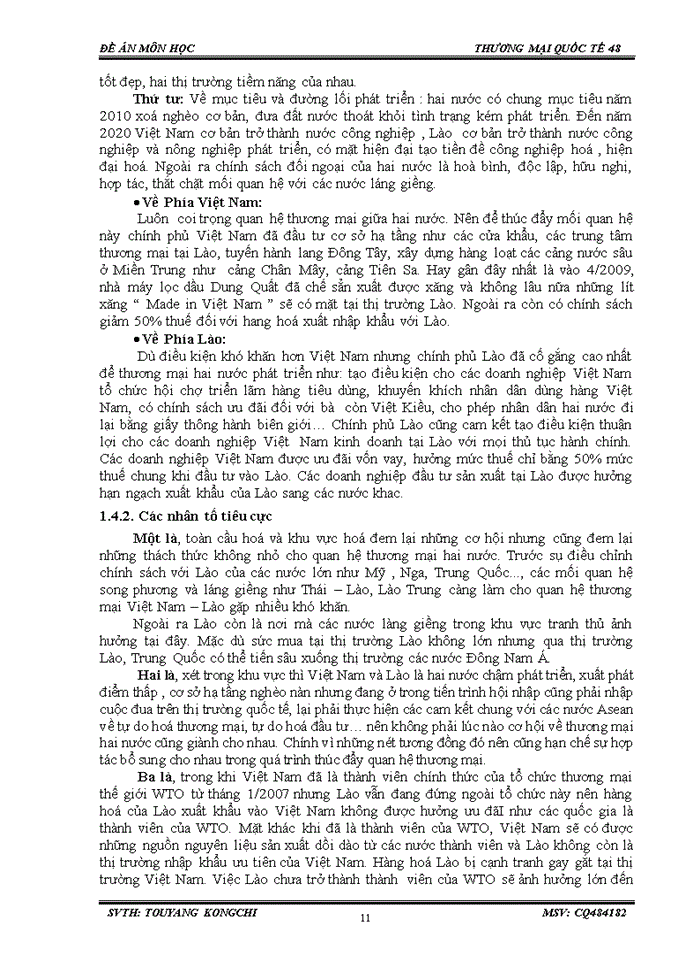 image for page Giải pháp  thúc đẩy quan hệ thương mại giữa Việt Nam – Lào trong những nănm  tới