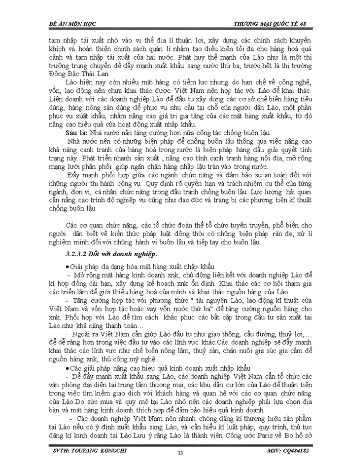 image for page Giải pháp  thúc đẩy quan hệ thương mại giữa Việt Nam – Lào trong những nănm  tới