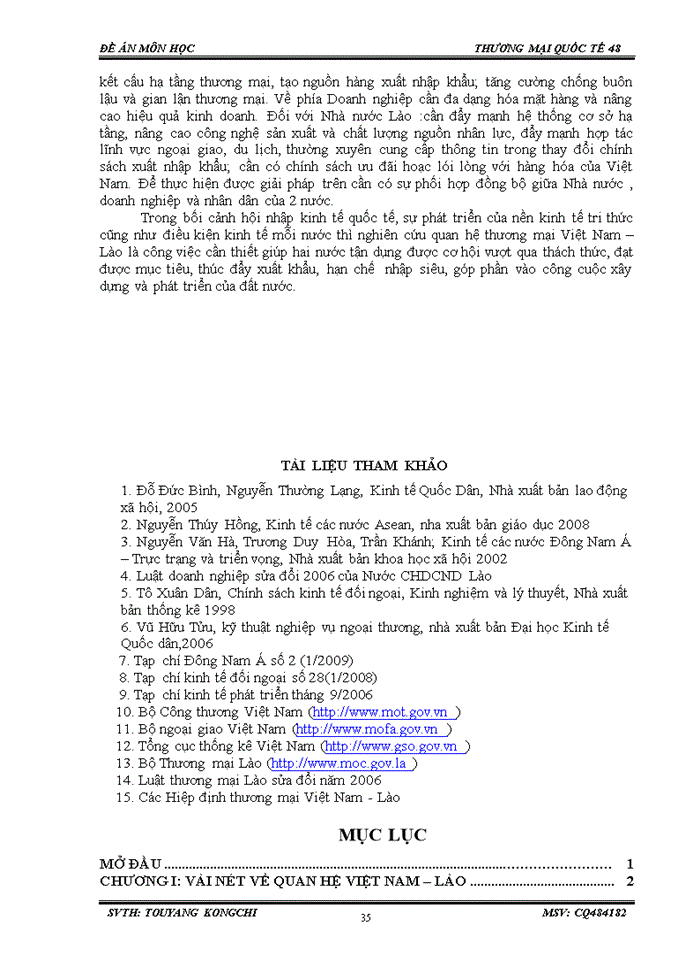 image for page Giải pháp  thúc đẩy quan hệ thương mại giữa Việt Nam – Lào trong những nănm  tới