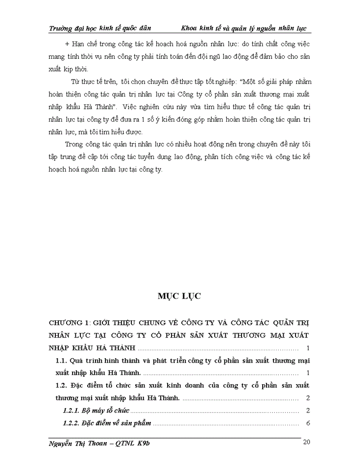 image for page Giới thiệu chung về công ty và công tác quản trị nhân lực tại công ty cổ phần sản xuất thương mại xuất nhập khẩu hà thành