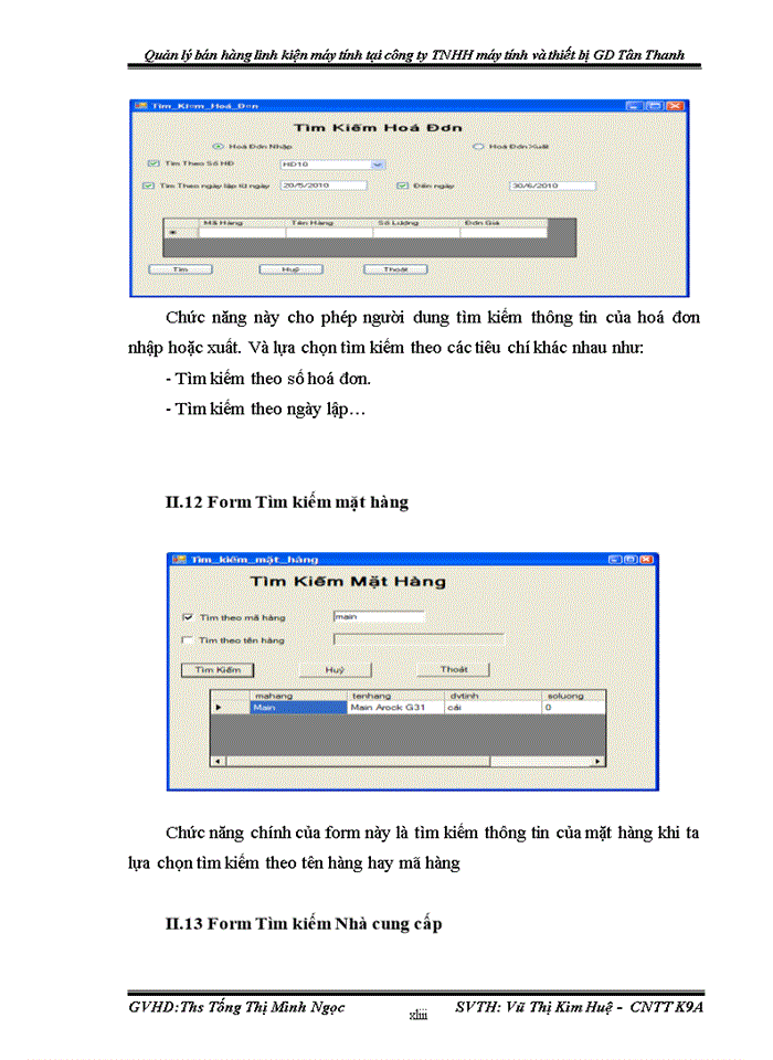 image for page Xây dựng chương trình quản lý bán hàng linh kiện máy tính