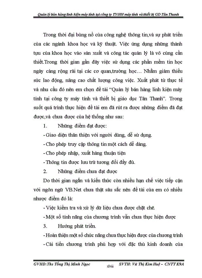 image for page Xây dựng chương trình quản lý bán hàng linh kiện máy tính