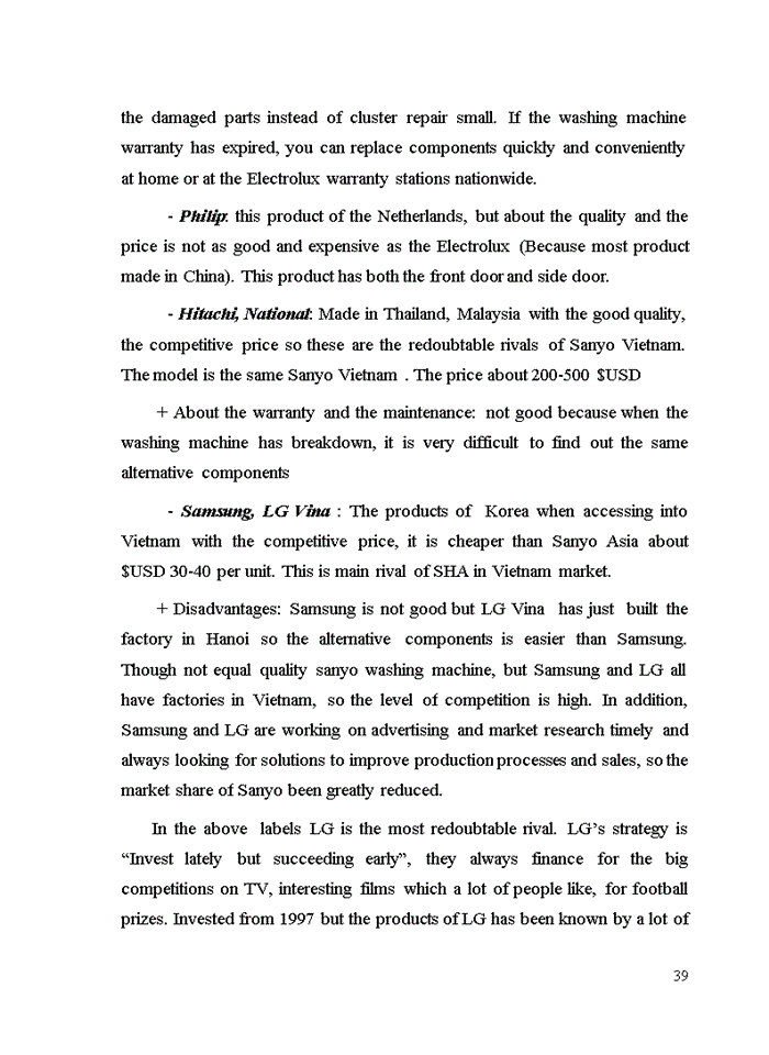 image for page UNDERSTANDING CONSUMER BEHAVIOR FOR WASHING MACHINE OF SANYO HOME APPLICANCE ASIA CORPORATION
