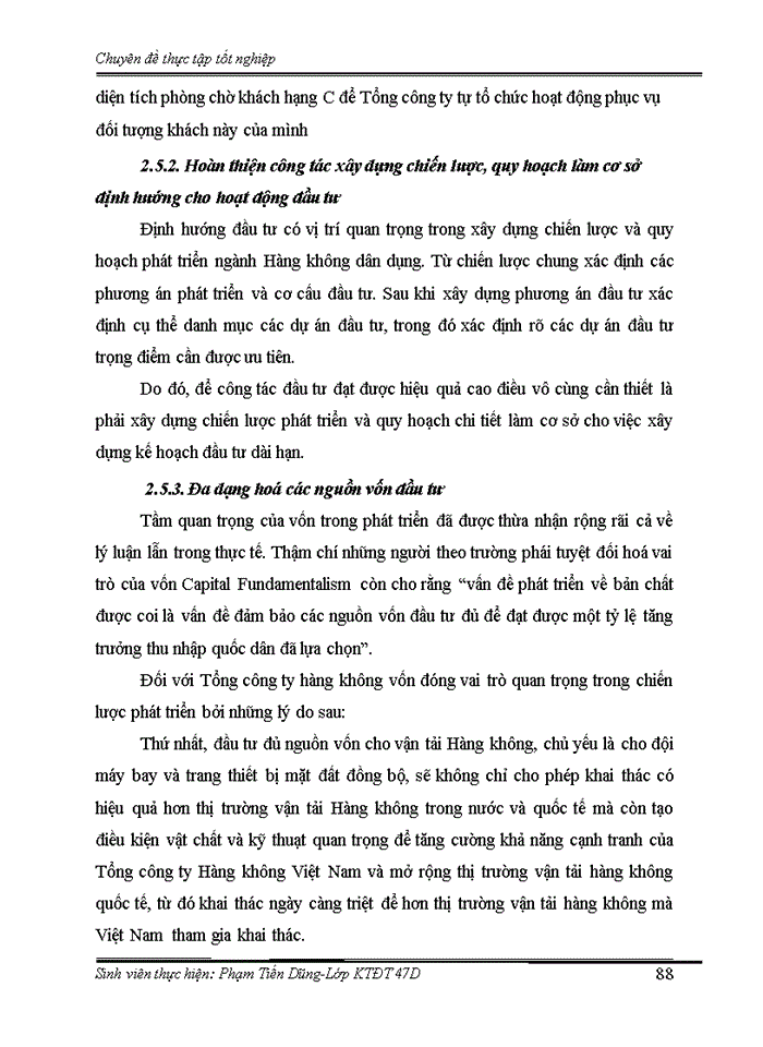 image for page Thực trạng và giải pháp đầu tư phát triển ngành vận tải hàng không của Tổng công ty hàng không Việt Nam