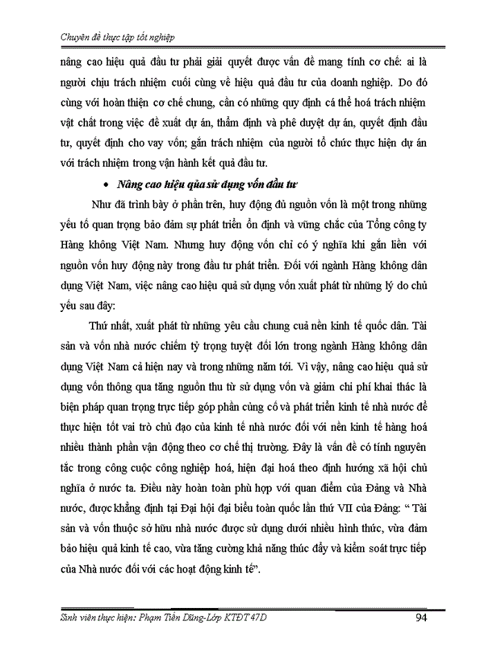 image for page Thực trạng và giải pháp đầu tư phát triển ngành vận tải hàng không của Tổng công ty hàng không Việt Nam
