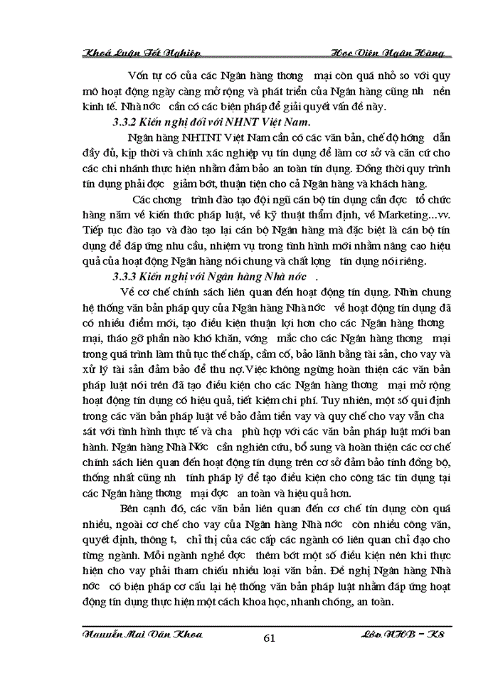 image for page Giải pháp mở rộng tín đối với doanh nghiệp tại Ngân Hàng Ngoại Thương Hà Nội