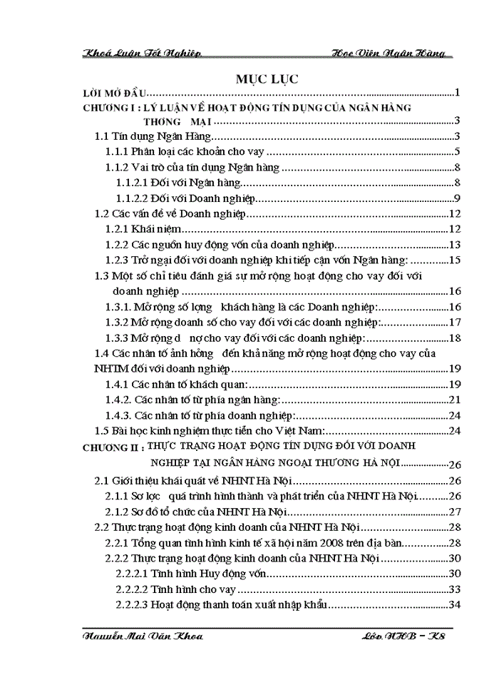 image for page Giải pháp mở rộng tín đối với doanh nghiệp tại Ngân Hàng Ngoại Thương Hà Nội