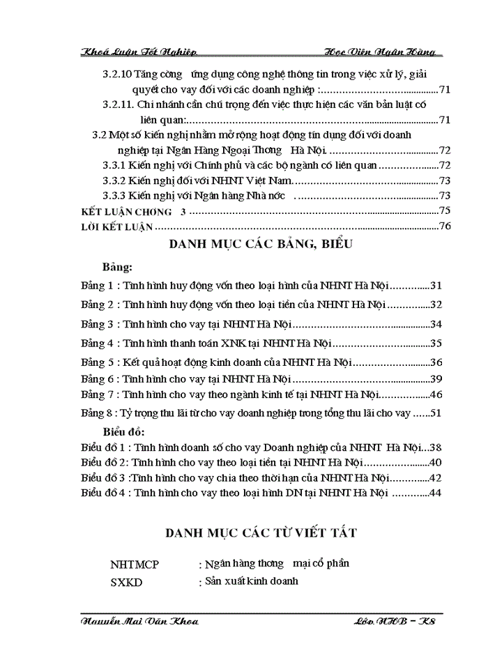 image for page Giải pháp mở rộng tín đối với doanh nghiệp tại Ngân Hàng Ngoại Thương Hà Nội