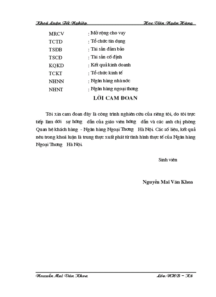 image for page Giải pháp mở rộng tín đối với doanh nghiệp tại Ngân Hàng Ngoại Thương Hà Nội