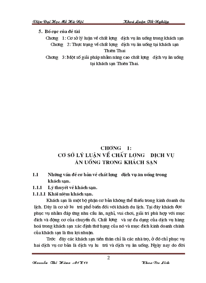 image for page Một số giải pháp nhằm nâng cao chất lượng dịch vụ ăn uống tại khách sạn Thiên Thai