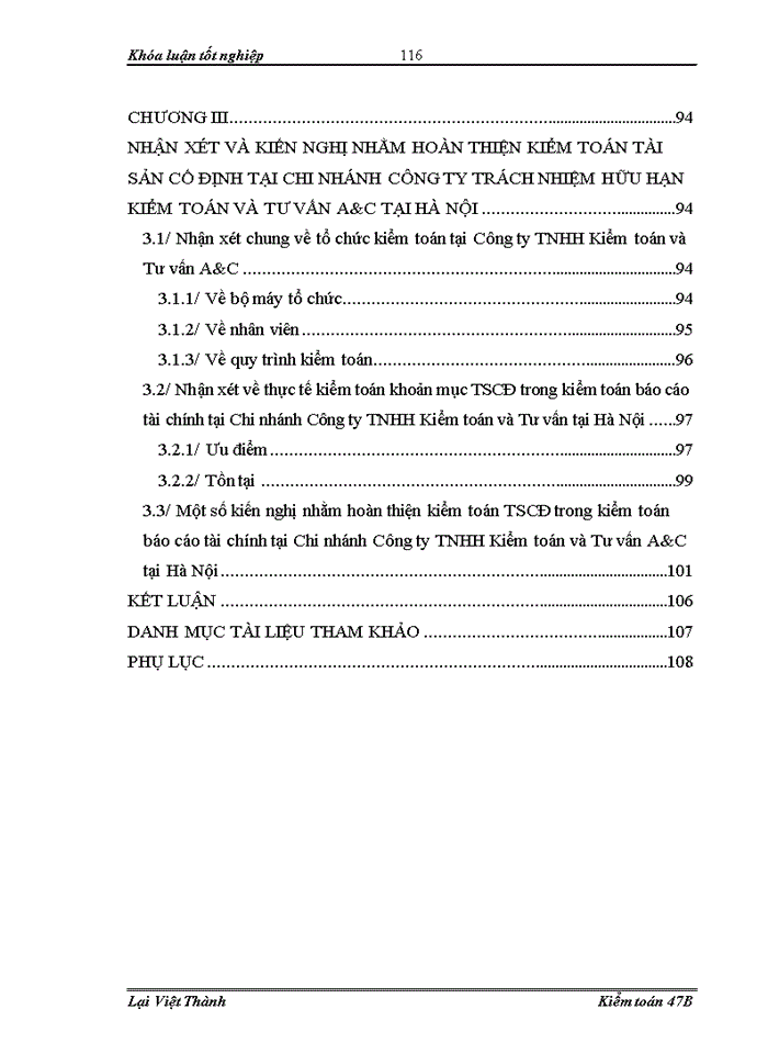image for page Hoàn thiện kiểm toán khoản mục tài sản cố định trong kiểm toán báo cáo tài chính do Chi nhánh Công ty TNHH Kiểm toán và Tư vấn A&C tại Hà Nội thực hiện