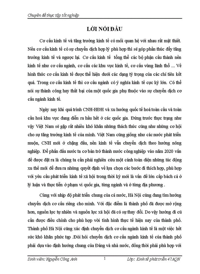image for page Định hướng và giải pháp chuyển dịch cơ cấu ngành kinh tế trên địa bàn Thành phố Hà Nội đến năm 2020