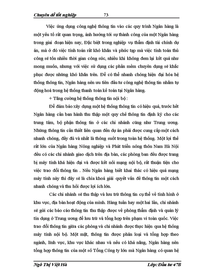 image for page Thực trạng và giải pháp nâng cao chất lượng thẩm định dự án vay vốn trung và dài hạn tại Ngân hàng Nông nghiệp và Phát triển Nông thôn Chi nhánh Nam Hà Nội