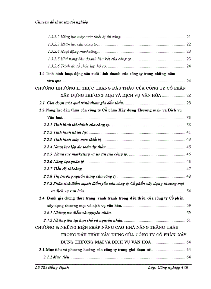 image for page Nâng khả năng thắng thầu trong đấu thầu xây dựng của công ty cổ phần Xây dựng Thương mại và Dịch vụ Văn hóa