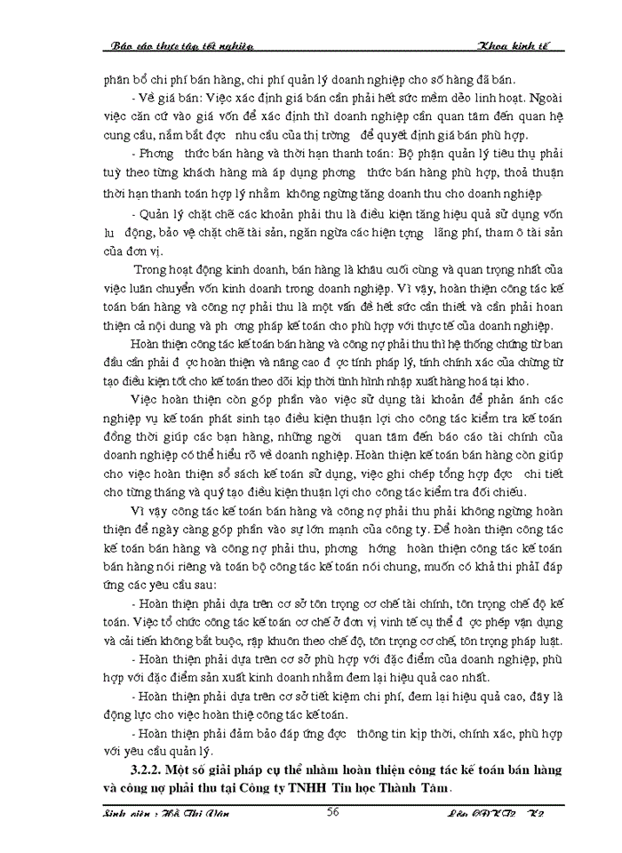 image for page Hoàn thiện công tác kế toán nghiệp vụ bán hàng và công nợ phải thu trong doanh nghiệp